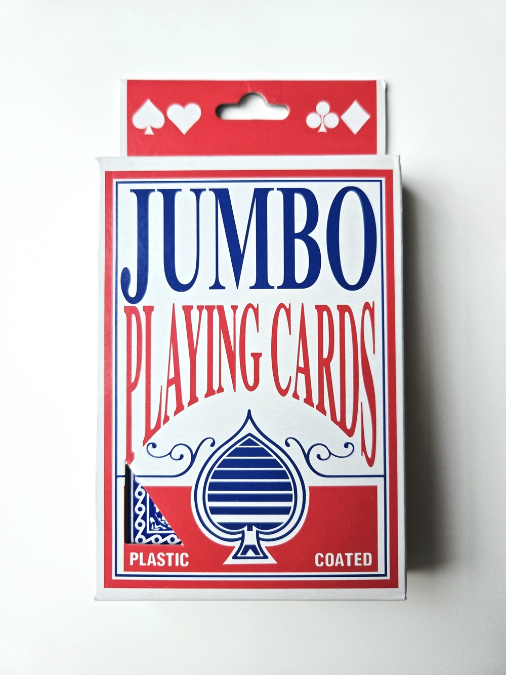 Jumbo Playing Cards Full Deck Plastic Coated NWT